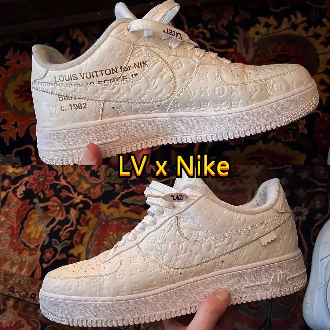 【NIKE X LOUIS VUITTON】100足の限定発売! ナイキ エア フォース 1の40周年を記念して、2025年春夏の新作「ルイヴィトンX ナイキ エア フォース 1 ホワイト」がリリース! 完売必至のトレンドになる！